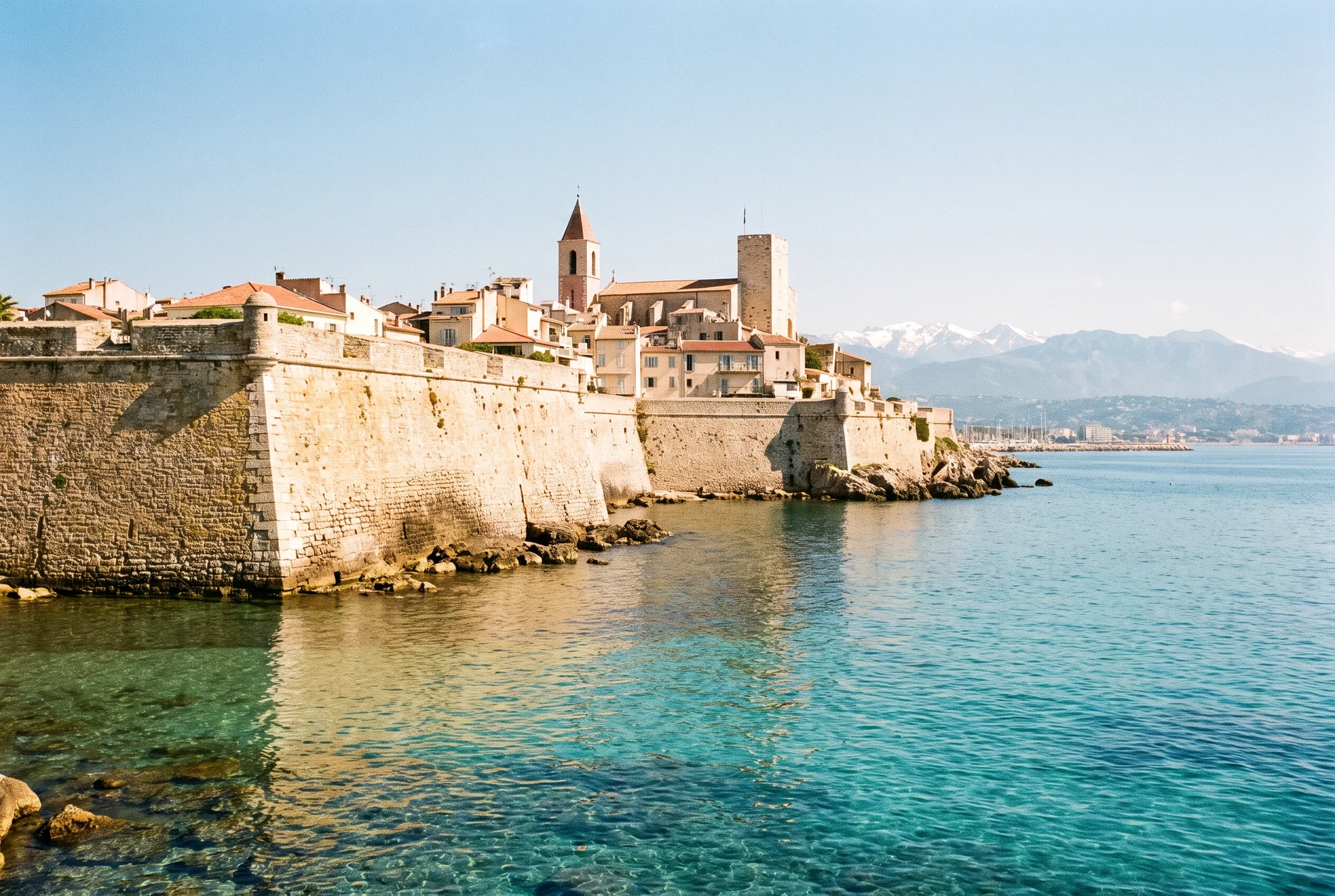 Antibes seen from the water.