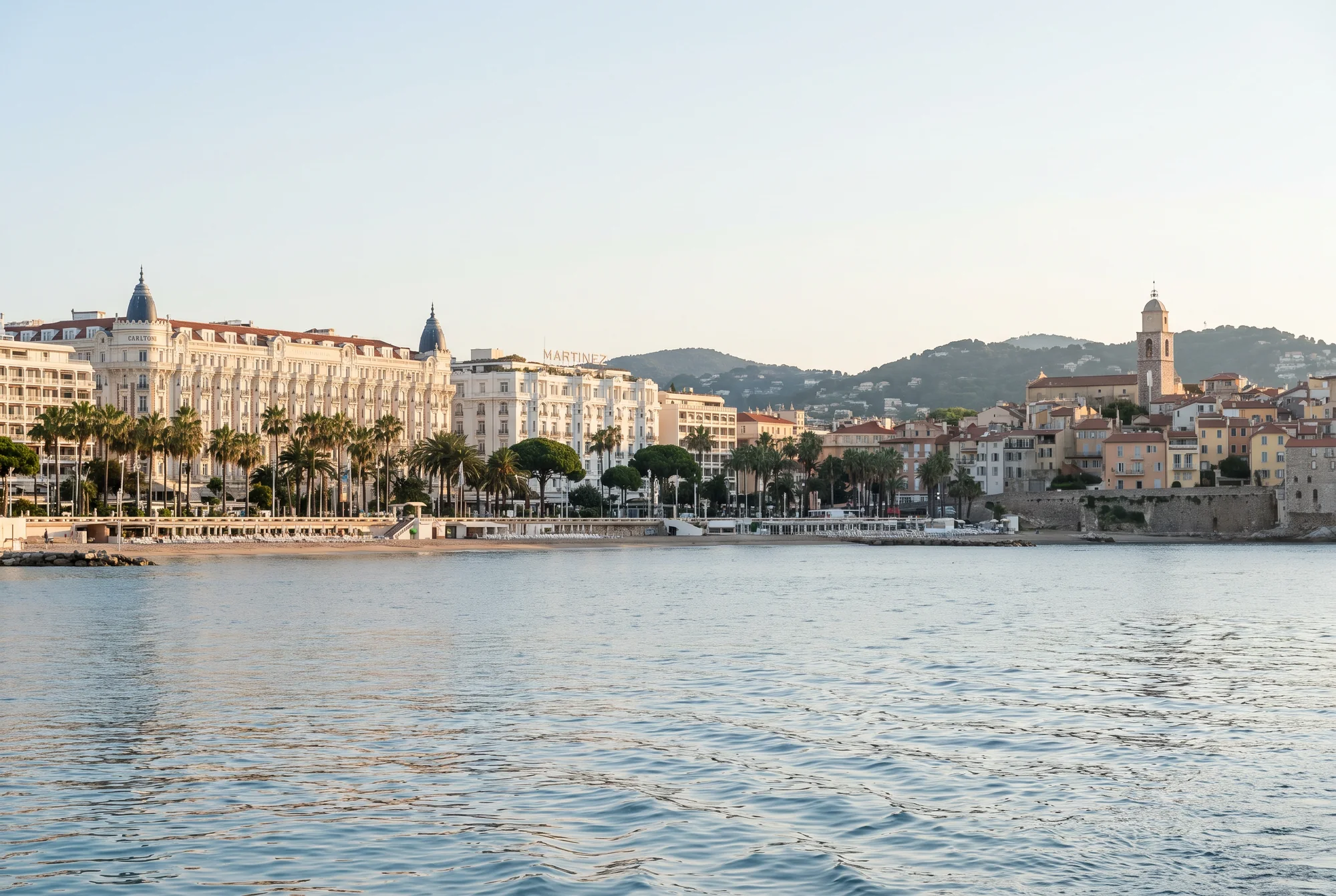 Cannes seen from the water.