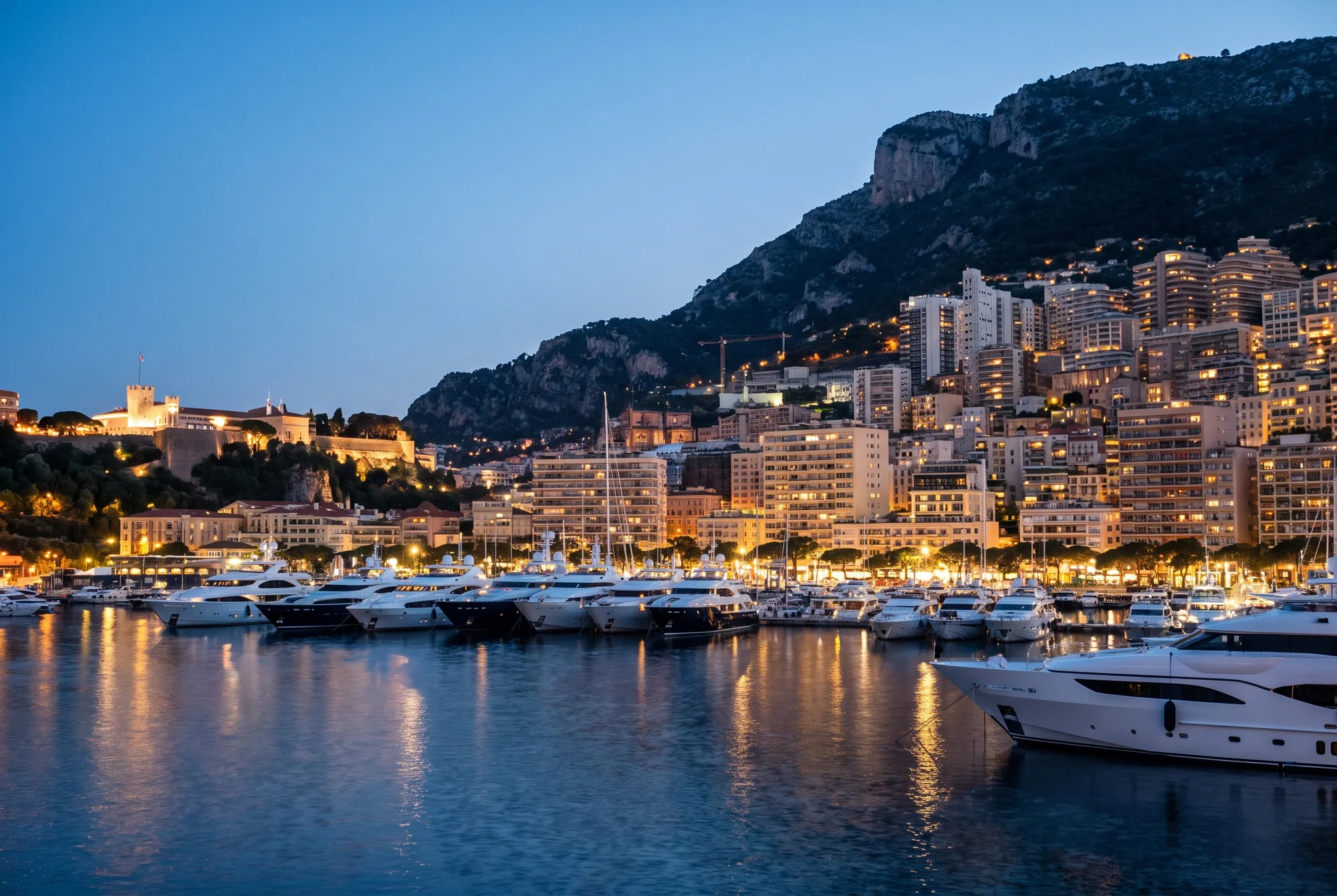 Monaco seen from the water.
